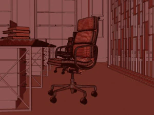 industrial open office 3D Model