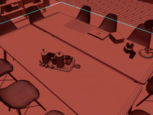 industrial open office 3D Model