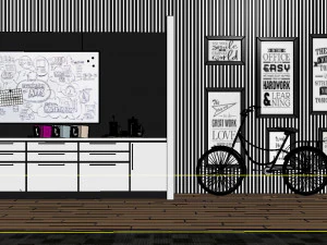 industrial open office 3D Model