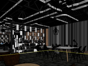 industrial open office 3D Model