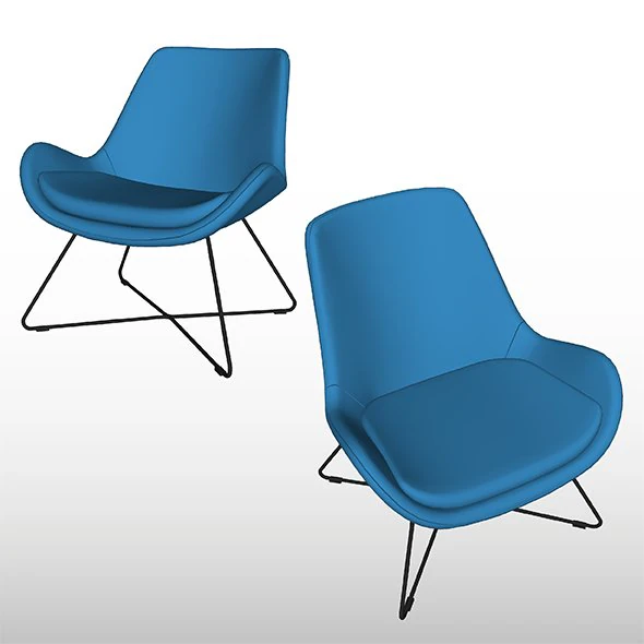 poltrona minimalista Modelo 3D .c4d .max .obj .3ds .fbx .stl .blend