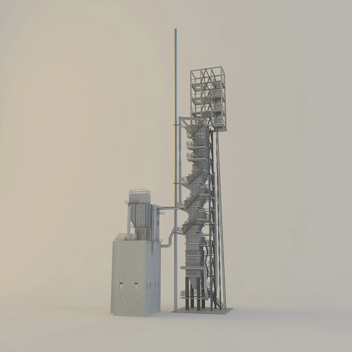 towers oven 3D Model .c4d .max .obj .3ds .fbx .stl .blend