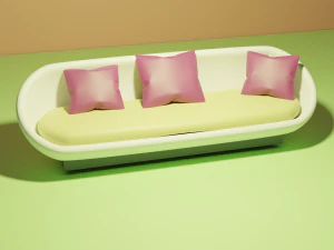 sof&aacute; Modelo 3D