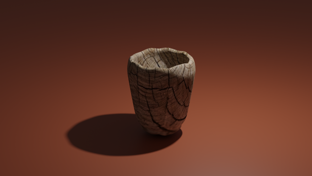 wooden container 3D Model .c4d .max .obj .3ds .fbx .stl .blend