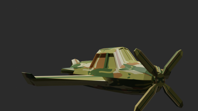 military aircraft 3D Model .c4d .max .obj .3ds .fbx .stl .blend 