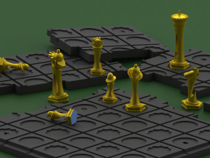 chessboardfioredesign stl Modelo de Impressão 3D