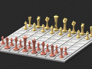 chessboardfioredesign stl Modelo de Impressão 3D