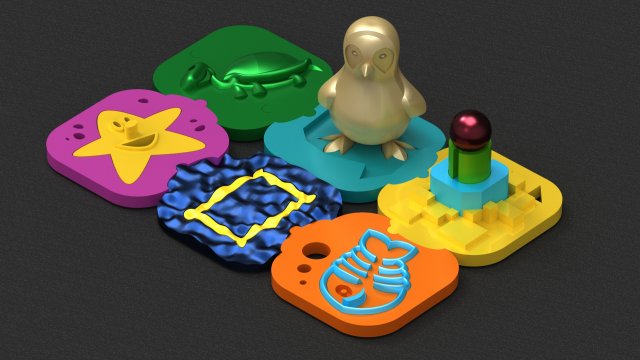game island Modelo de impresión 3D .c4d .max .obj .3ds .fbx .stl .blend 
