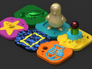 game island 3D Print Model