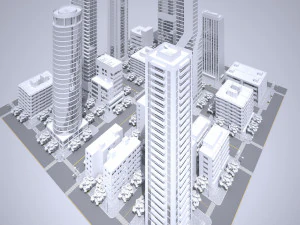 도시 블록 3D 모델