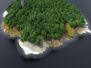 laighthouse island 3D Model