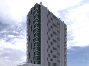 gedung kantor Model 3D