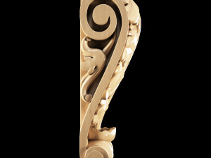 classical carved bracket 3D Model