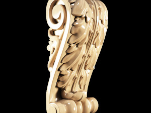 classical carved bracket 3D Model