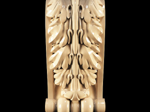 classical carved bracket 3D Model