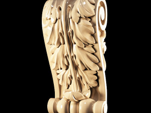 classical carved bracket 3D Model
