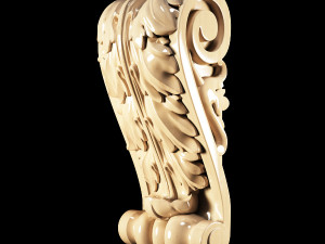 classical carved bracket 3D Model