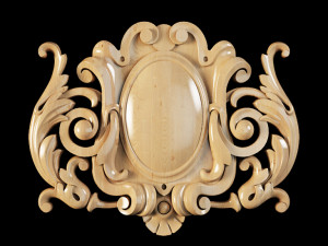 classical cartouche 3D Model