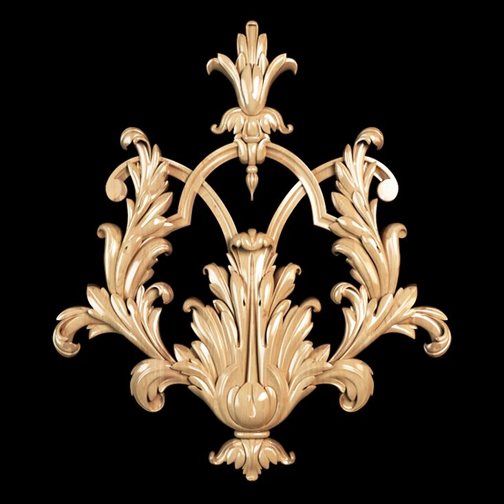 baroque classical carving 3D Model .c4d .max .obj .3ds .fbx .stl .blend 