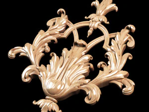 baroque classical carving 3D Model