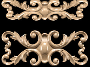 classic carved trim 3D Model