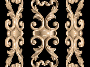 classic carved trim 3D Model