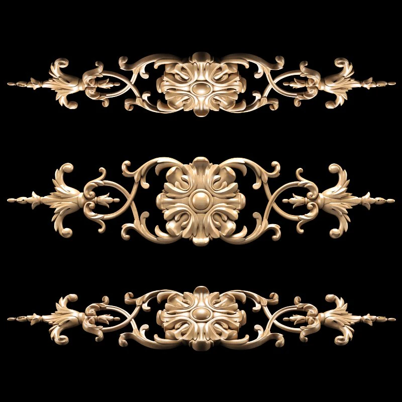 classic carved trim 3D Model .c4d .max .obj .3ds .fbx .stl .blend