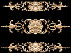 classic carved trim 3D Model