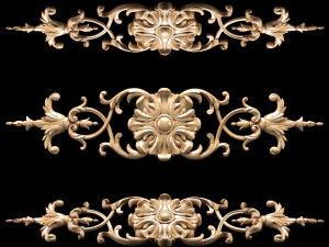 acabamento esculpido cl&aacute;ssico Modelo 3D