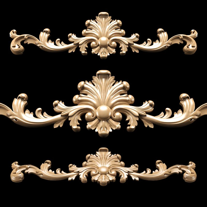 baroque classic carving 3D Model .c4d .max .obj .3ds .fbx .stl .blend 