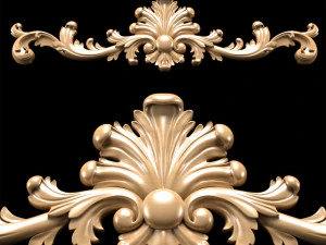 baroque classic carving 3D Model