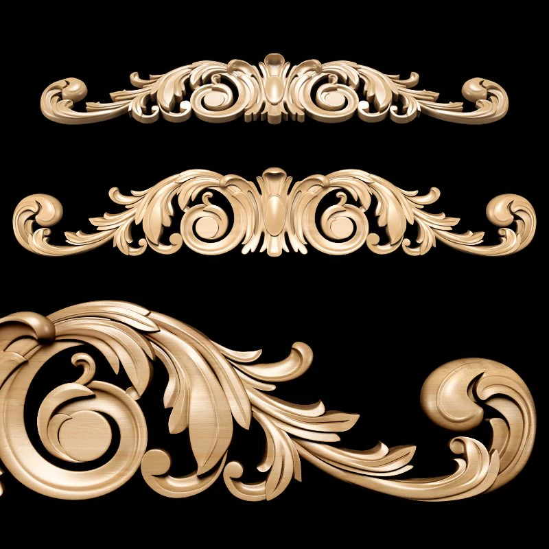 classic style carving 3D Model .c4d .max .obj .3ds .fbx .stl .blend 