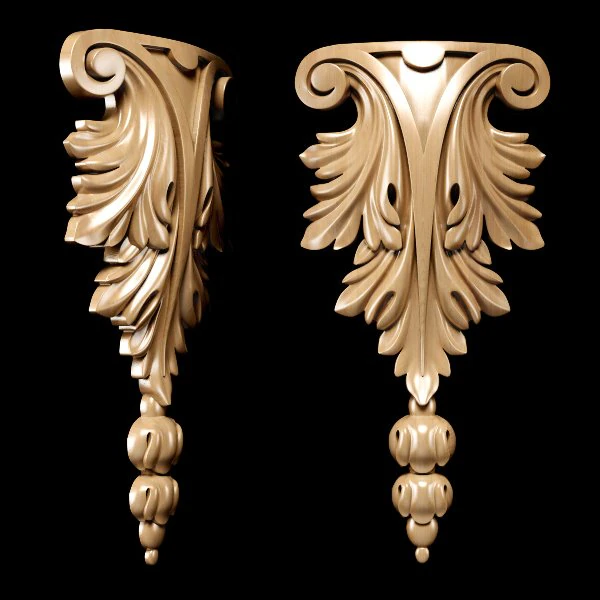 classic style carving 3D Model .c4d .max .obj .3ds .fbx .stl .blend 