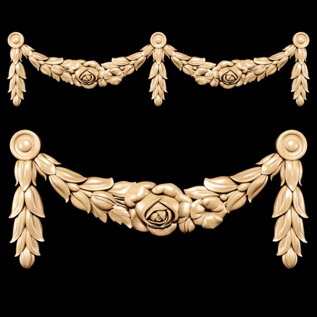 classic style carving 3D मॉडल .c4d .max .obj .3ds .fbx .stl .blend 