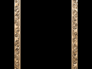 classic style carved frame Model 3D