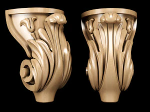 perna esculpida cl&aacute;ssica Modelo 3D