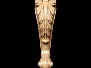 classic carved leg 3D Model