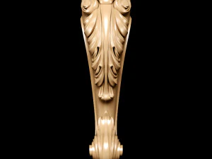 classic carved leg 3D Model