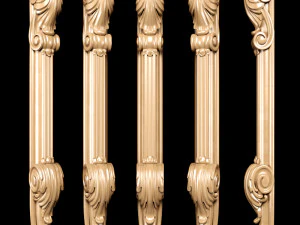 perna esculpida cl&aacute;ssica Modelo 3D