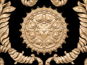 Baroque classical carving Modèle 3D