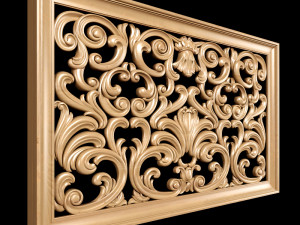 classical decorative screen Model 3D