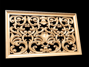 classical decorative screen 3D मॉडल