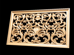 classical decorative screen 3D मॉडल