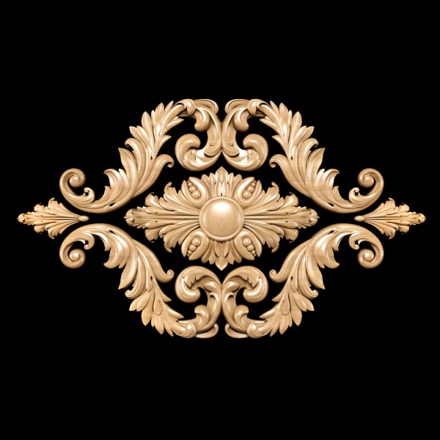 classic style carving Modèle 3D .c4d .max .obj .3ds .fbx .stl .blend