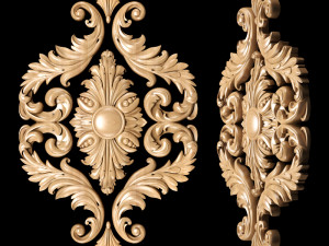 classic style carving Modèle 3D