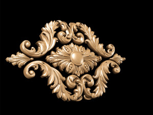 classic style carving Modèle 3D