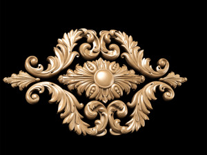 classic style carving Modèle 3D