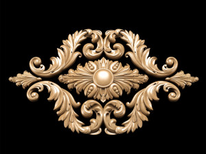 classic style carving Modèle 3D