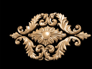 classic style carving Modèle 3D