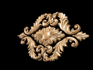 classic style carving Modèle 3D